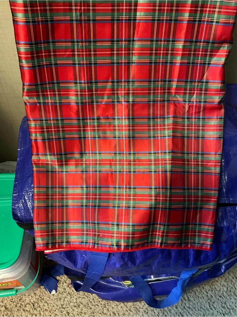 Red Plaid Table Cloth